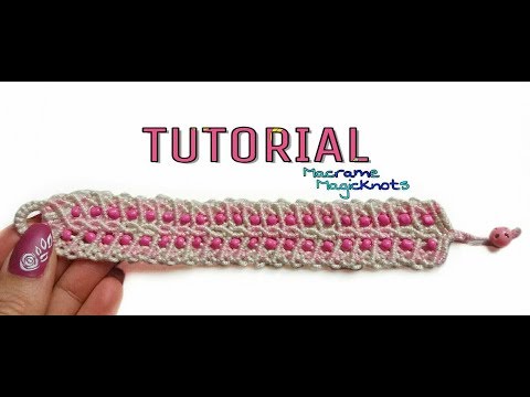 Macrame Bracelet with Beads Tutorial Easy Jewelry Making