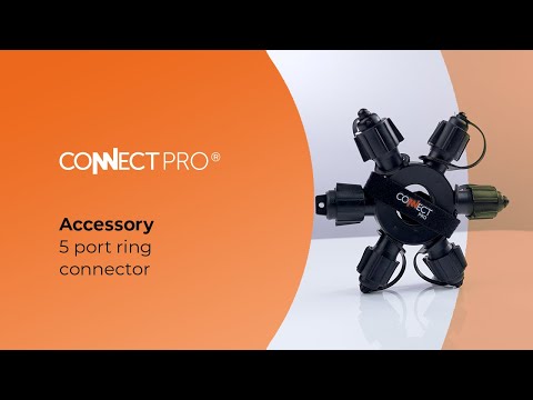 5 port Black Ring Connector, Connectable - MV026