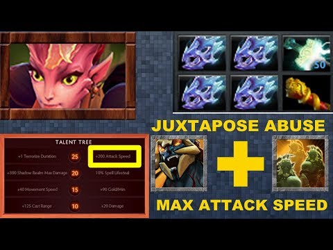 THE WORLD RECORD Attack Speed [1395] -Juxtapose Abuse DOTA 2 ABILITY DRAFT Video