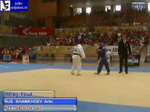 Judo 2009 Koper: Khamkhoev (RUS) - Jalilov (AZE) [-66kg].