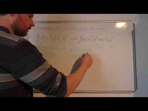 Exponentielle : construction d'un tableau de variation