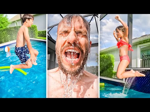 PULOS NA PISCINA E ANIVERSÁRIO NO SKY ZONE- Família Brancoala