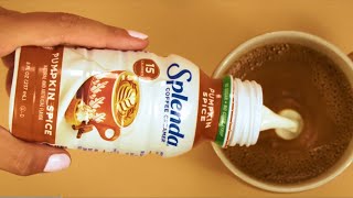 Splenda Pumpkin Spice Coffee Creamer - Hot Coffee
