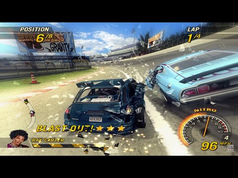 FlatOut 2 - PS2 Gameplay (4K60fps)