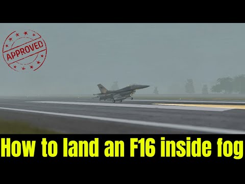 Dcs World 2.5.6 - How to land an F16 using ILS - [Advanced]