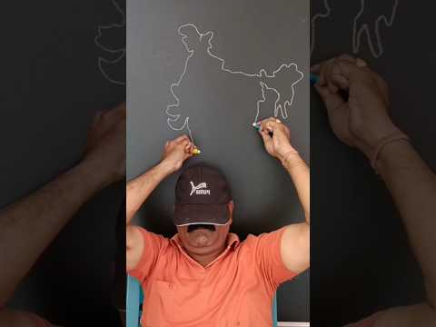 how make India map in backside #art #shorts#indiamap#rsarts