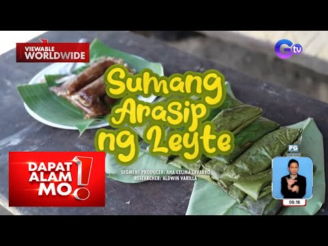 Suman sa Leyte, gawa sa arasip! Dapat Alam Mo!