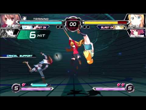 [Dengeki Bunko Fighting Climax] Taiga/Alicia Double Assist combo (Ignition ver.)