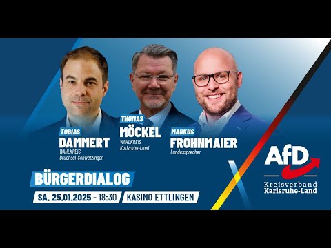 AfD Bürgerdialog in Ettlingen vom 25.01.2025