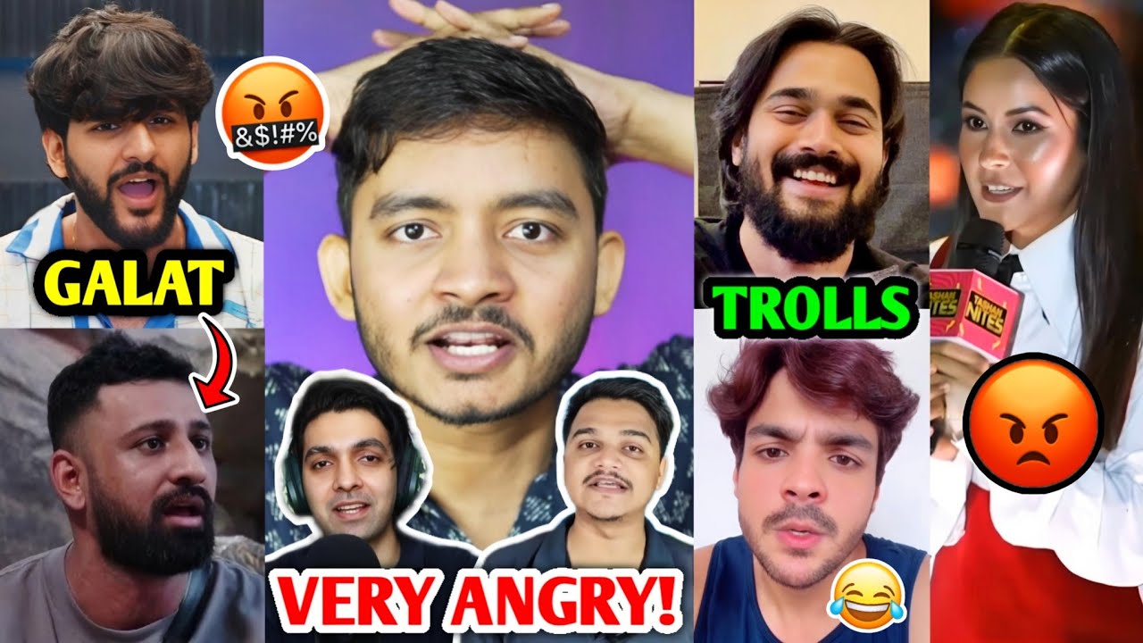 Many YouTubers are VERY ANGRY on this...🤬| Bhuvan TROLLS Ashish, Samay Raina, Fukra, Rajat, Elvish |