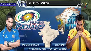 IPL 2010 Final - Chennai Super Kings vs Mumbai Indians | Full Match Highlights | Sachin vs Dhoni