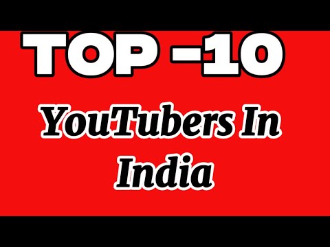 Top -10 YouTubers in India 2025 #top10youtubersofindia #top10youtubechannels #top10youtubers