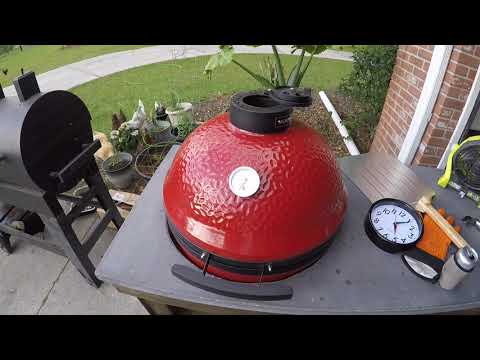 Getting the Kamado Joe Classic I ready for pizza night!