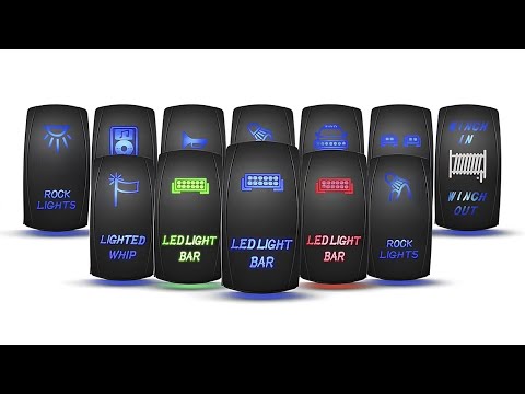 Wiring Guide: 5-Pin SPST ON-OFF Rocker Switch with LED Illumination Options