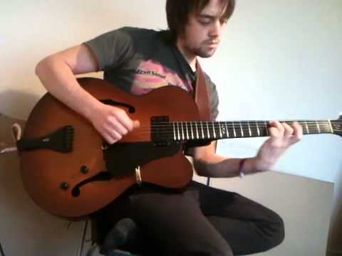 Foster Basin Street 17in Thinline Jazz Archtop Cremona Burst Guitar image 5