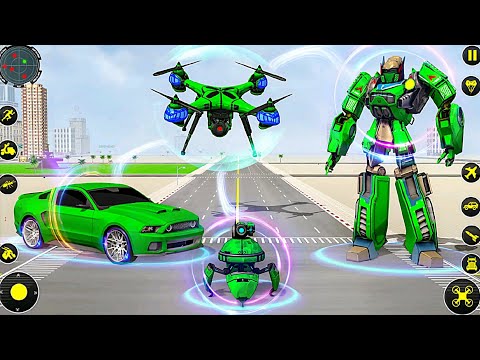 Drone Robot Car Game 3D 🔥 | New Robot Transformation Game | Android Gameplay 2025