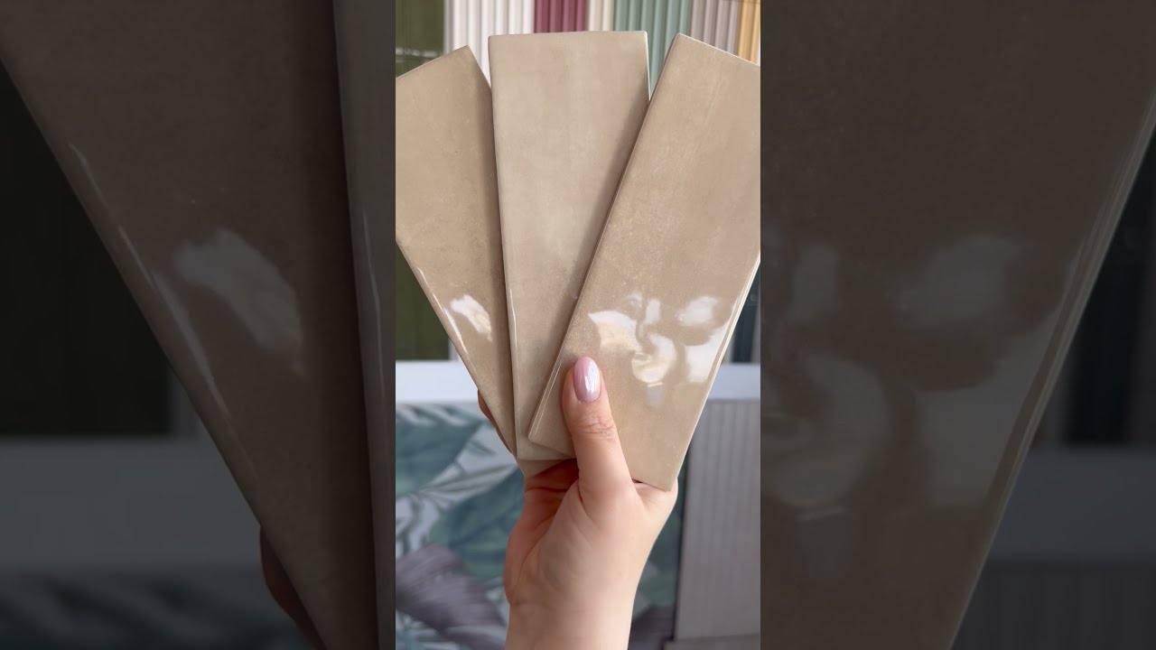 Vilar Albaro ZOE BEIGE – błyszcząca płytka cegiełka 7,5×20 cm