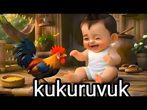 Kuku kukuruyuk terbaru dengan animasi bayi dan ayam lucu