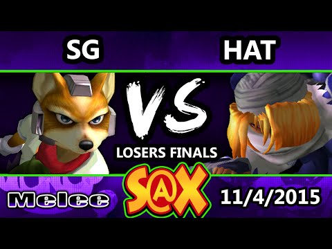 S@X 122 - SG (Fox) Vs. Hat (Sheik) SSBM Losers Finals - Smash Melee
