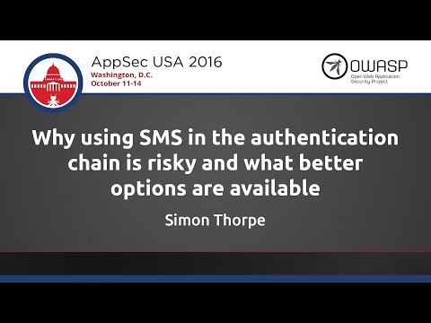 Image thumbnail for talk Why using SMS in the authentication chain is risky