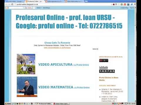 Proful Online - Lectii gratis de matematica sau apicultura pe intelesul tau si pentru toate varstele