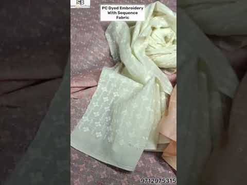Chikankari Embroidery Fabric