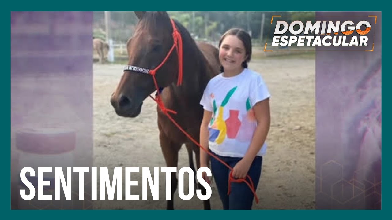 Emoção: cavalo favorito de criança é levado ao velório dela