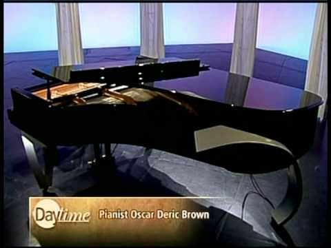 Oscar Deric Brown plays rare ResInno piano on Daytime Television Show