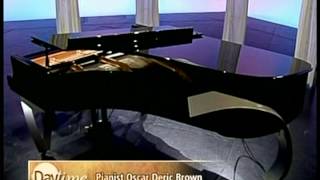 Oscar Deric Brown plays rare ResInno piano on Daytime Television Show