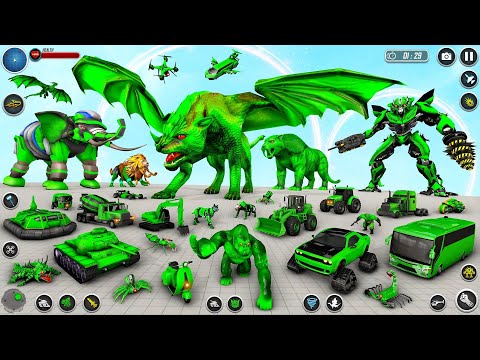 Multi Animal Robot Car Dragon Transform Game Android/ios - Gameplay