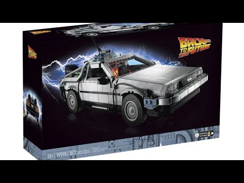 LEGO DeLorean Assembly from the Back to the Future Movie - 1872 Pieces