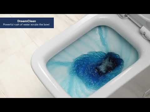 Two-Piece Dual Flush Right Height Elongated Toilet With Seat // ALPINE WHITE // YouTube Video