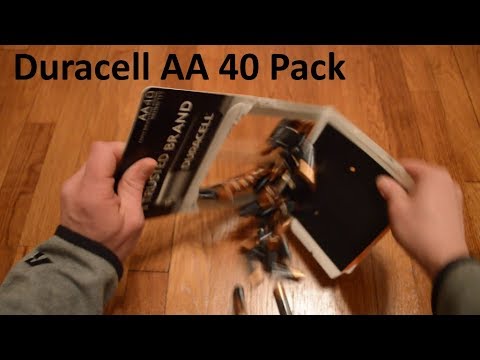 Unboxing Duracell AA Batteries 40 Pack