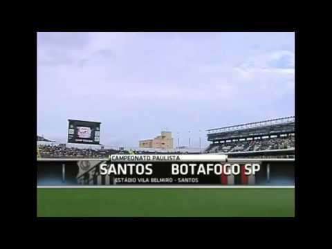 Santos 11 x 0 Botafogo Campeonato Paulista 1964