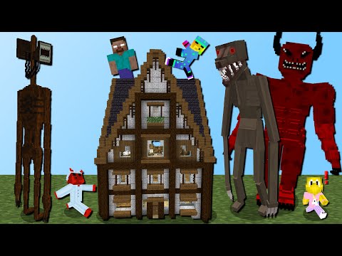 Überleben im Horror Haus! (Siren Head, Herobrine, SCP) - Mod WG