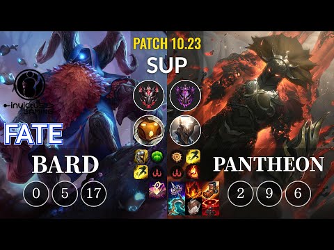 IG Fate Bard vs Pantheon Sup - KR Patch 10.23