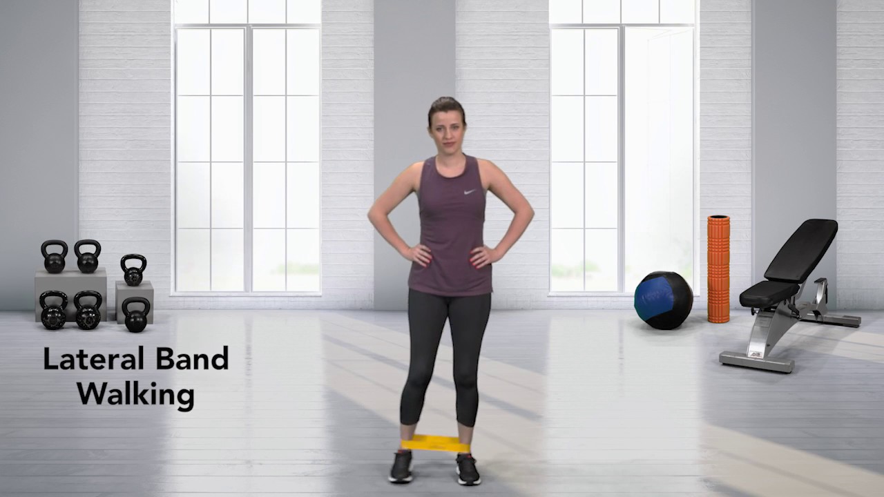 How to do Lateral Band Walking - YouTube