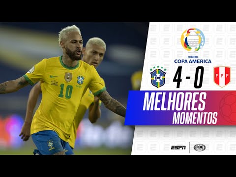 NEYMAR DESTRÓI, EVERTON RIBEIRO MARCA, E BRASIL MASSACRA O PERU NA COPA AMÉRICA | MELHORES MOMENTOS