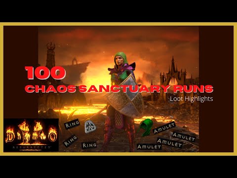 100 Chaos Sanctuary Runs - HR Alert! - Diablo 2 Resurrected