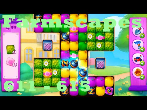 Farmscapes Level 611 - 615 HD Gameplay Walkthrough |  3 - match game | android | ios | pc | app
