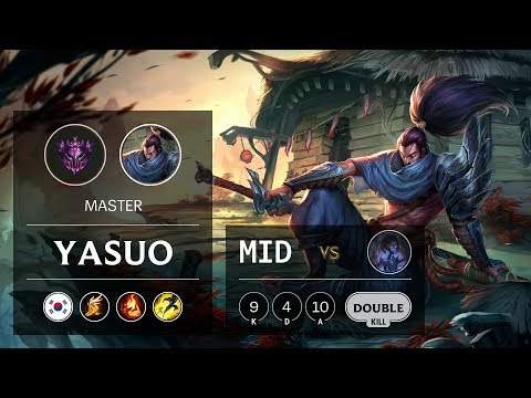 Yasuo Mid vs Sylas - KR Master Patch 9.12