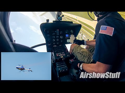 Helicopter Aerobatics Cockpit Cam - Red Bull Helo - EAA AirVenture Oshkosh 2021