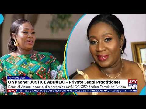 Court of Appeal acquits & discharges former MASLOC CEO Sedina Tamakloe-Attionu | News Desk