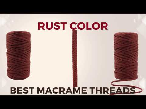 Rust Round Macrame Crochet Thread