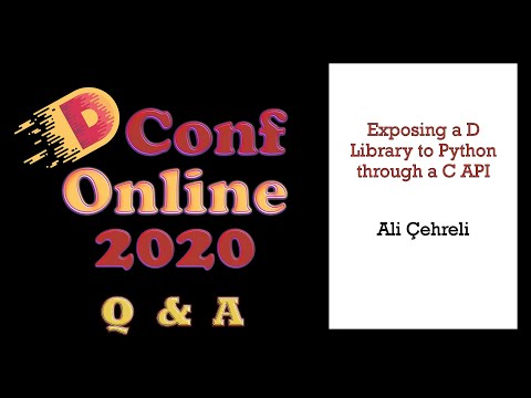 DConf Online 2020 Q & A Livestream - Ali Çehreli (Day Two)(v2.0)