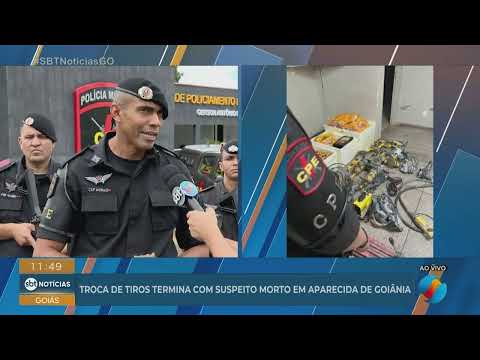 Troca de tiros termina com suspeito morto em Aparecida de Goiânia