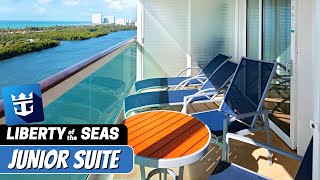 Liberty of the Seas | Junior Suite Full Tour & Review 4K | Royal Caribbean Cruise
