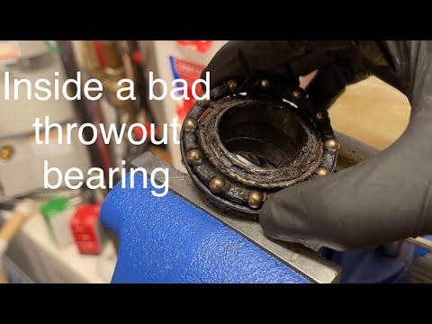 Inside a bad throwout bearing: Good vs bad release bearing, why it should be fixed, how to diagnose