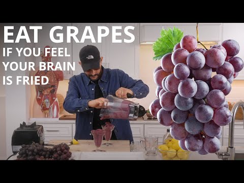 Eat Grapes If You Feel Your Brain Is Fried & You Feel Down & How To Make a Grape Slushy