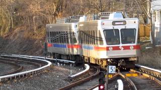 preview picture of video 'SEPTA Route 100 Cars 138 and 147 Departing Bryn Mawr'